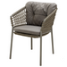 cane-line ocean chair Taupe, Open Cane-line Soft Rope chair with Taupe, Cane-line Natté cushion