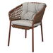 cane-line ocean chair Umber Brown, Open Cane-line Soft Rope chair with Light Brown, Cane-line Wove cushion