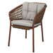 cane-line ocean chair Umber Brown, Open Cane-line Soft Rope chair with Light Brown, Cane-line Rise cushion