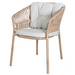 cane-line ocean chair Natural, Medium Round Tube Cane-line Weave chair with Light Brown, Cane-line Wove cushion