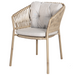 cane-line ocean chair Natural, Medium Round Tube Cane-line Weave chair with Sand, Cane-line Natté cushion