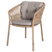 cane-line ocean chair Natural, Medium Round Tube Cane-line Weave chair with Taupe, Cane-line Natté cushion