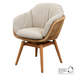 cane-line stay chair with teak swivel natural chair with desert sand cane-line rise cushion