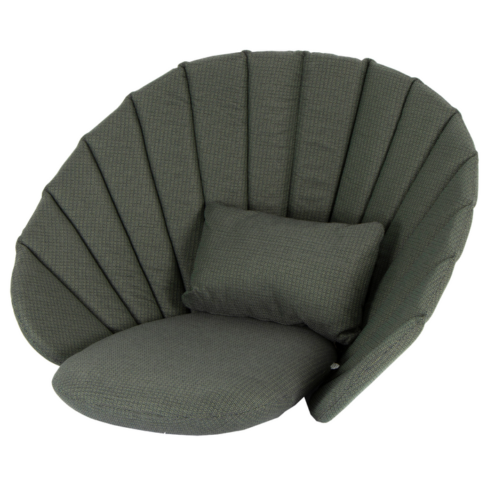 cane-line cushion set peacock lounge chair rocking chair dark green cushion