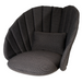 cane-line cushion set peacock lounge chair rocking chair dark grey cushion