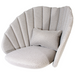 cane-line cushion set peacock lounge chair rocking chair light grey focus cushion