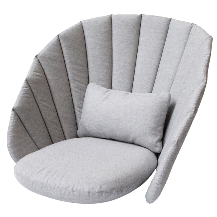 cane-line cushion set peacock lounge chair rocking chair light grey cushion