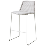 cane-line breeze bar chair in White Grey, Small Round Cane-line Weave