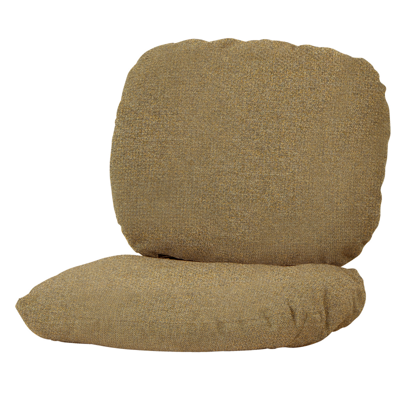 cane-line cushion set hive chair turmeric yellow cushion