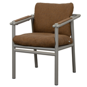 cane line Sticks armchair Taupe aluminium Umber brown Cane-line Rise cushion
