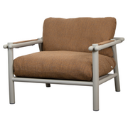 sticks lounge chair Taupe aluminium Umber brown Cane-line Rise cushion