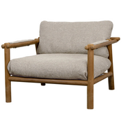 sticks lounge chair Teak light brown Cane-line rise cushion