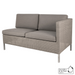 cane-line connect dining lounge 2 seater right module in Taupe, Large Round Cane-line Weave with Taupe, Cane-line Natté