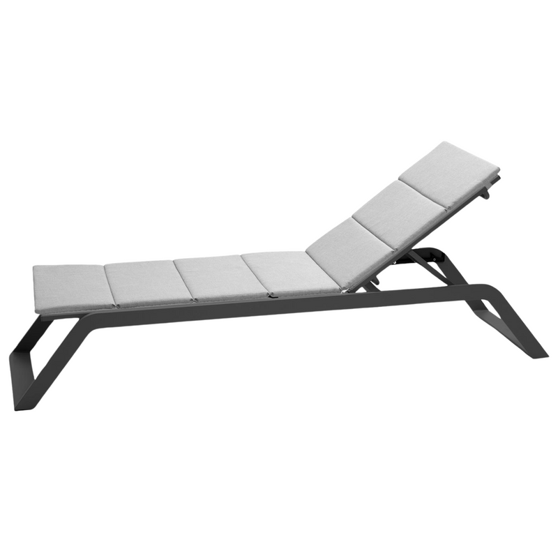 cane-line siesta sunbed Grey, Cane-line Tex sunbed with Light grey, Cane-line Virtue cushion
