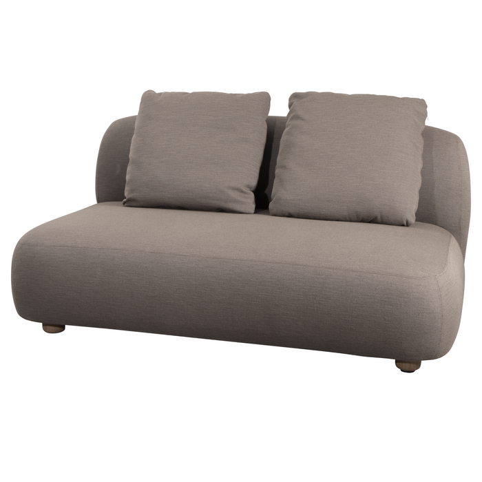 cane-line capture 2 seater sofa module taupe, cane-line airtouch sofa