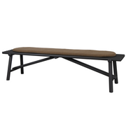cane line Sticks bench Lava grey aluminium Umber brown Cane-line Rise cushion