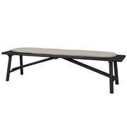 cane line Sticks bench Lava grey aluminium Desert sand Cane-line Rise cushion