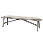 cane-line Sticks bench taupe aluminium Desert sand Cane-line Rise cushion