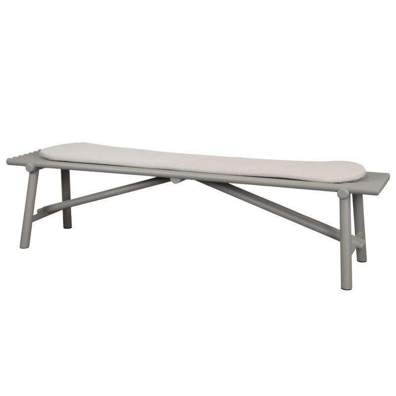 cane-line Sticks bench taupe aluminium Sand Cane-line Natté cushion