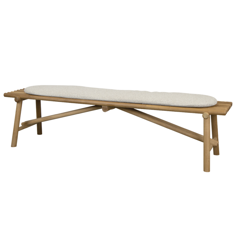 cane-line Sticks bench teak Light brown Cane-line Rise cushion