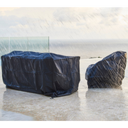 cane line Cover 15 Suitable for 2 seater sofa, Space/Ocean large black lifestyle covering sofa and chair
