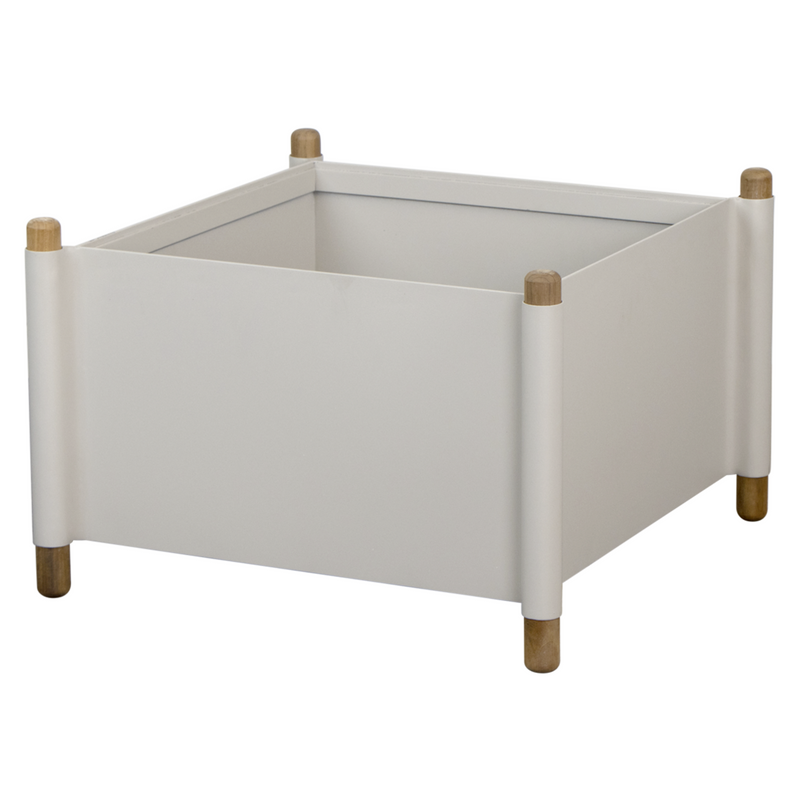 cane-line sticks planter small in Teak w/Sand Aluminium