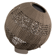cane-line illusion lamp round taupe soft rope without base