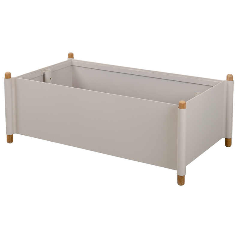 cane-line sticks planter large in Teak w/Sand Aluminium