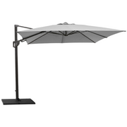 cane line hyde luxe tilt parasol 118 x 118 grey base light grey