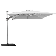cane line hyde luxe tilt parasol 118 x 118 grey base silver