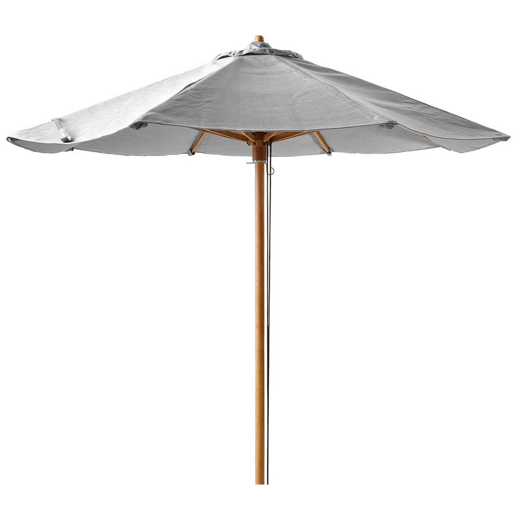 Parasol De Jardin Tropico 210x140cm - Mât Central, Toile Polyester UPF50+, Pied Acier Anthracite