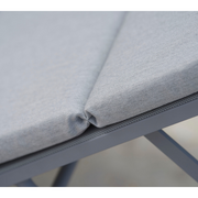 cane-line relax sunbed Light grey, Cane-line Tex with Light grey, Cane-line Natté cushion texture lifestyle