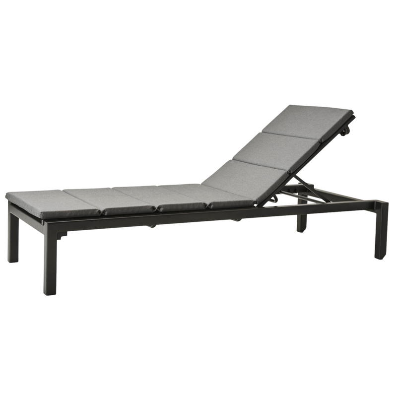 cane-line relax sunbed Grey, Cane-line Tex sunbed with Grey, Cane-line Natté cushion