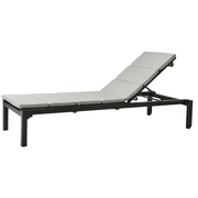 cane-line relax sunbed Grey, Cane-line Tex sunbed with Light grey, Cane-line Natté cushion