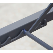 cane-line relax sunbed Light grey, Cane-line Tex without cushion sunbed stands lifestyle