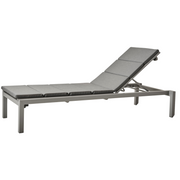 cane-line relax sunbed Light grey, Cane-line Tex with Grey, Cane-line Natté cushion