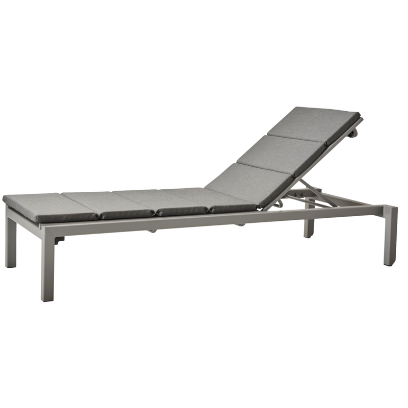 cane-line relax sunbed Light grey, Cane-line Tex with Grey, Cane-line Natté cushion