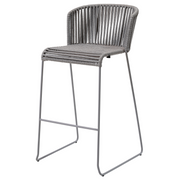 cane-line moments bar chair in Grey, String Open Cane-line Soft Rope