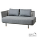 cane-line moments 2 seater sofa right module Grey, String Open Cane-line Soft Rope Incl. Grey Cane-line AirTouch cushion