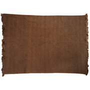 cane-line knit rug 94 x 66 umber brown soft rope