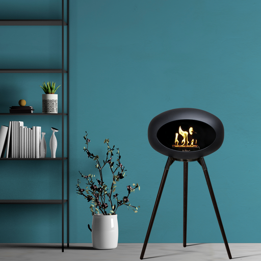 Le-Feu-Black-Dome-Bioethanol-Fireplace-ground-high