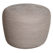 cane-line circle footstool small in Taupe, Swirl Cane-line Soft Rope