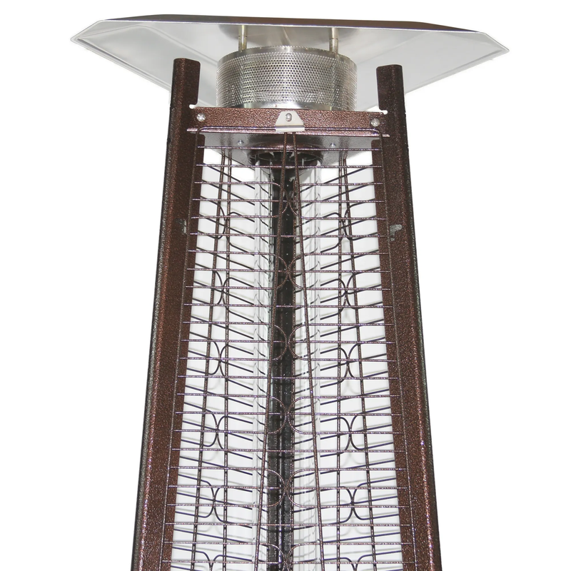 93" Pyramid Flame Propane Patio Heater - Antique Bronze Finish (41,000 BTU)