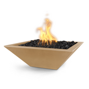 24" Maya Fire Bowl-GFRC CONCRETE brown