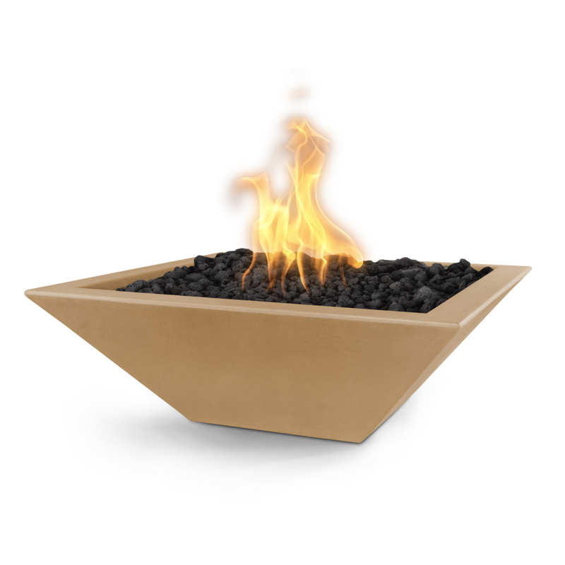 30 maya fire bowl gfrc concrete brown