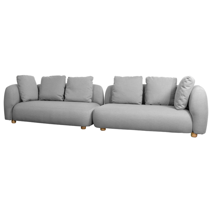 cane-line capture 2 x 2 seater sofa light grey,cane-line airtouch sofa