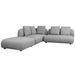 cane-line capture corner sofa with chaise lounge light grey, cane-line airtouch sofa