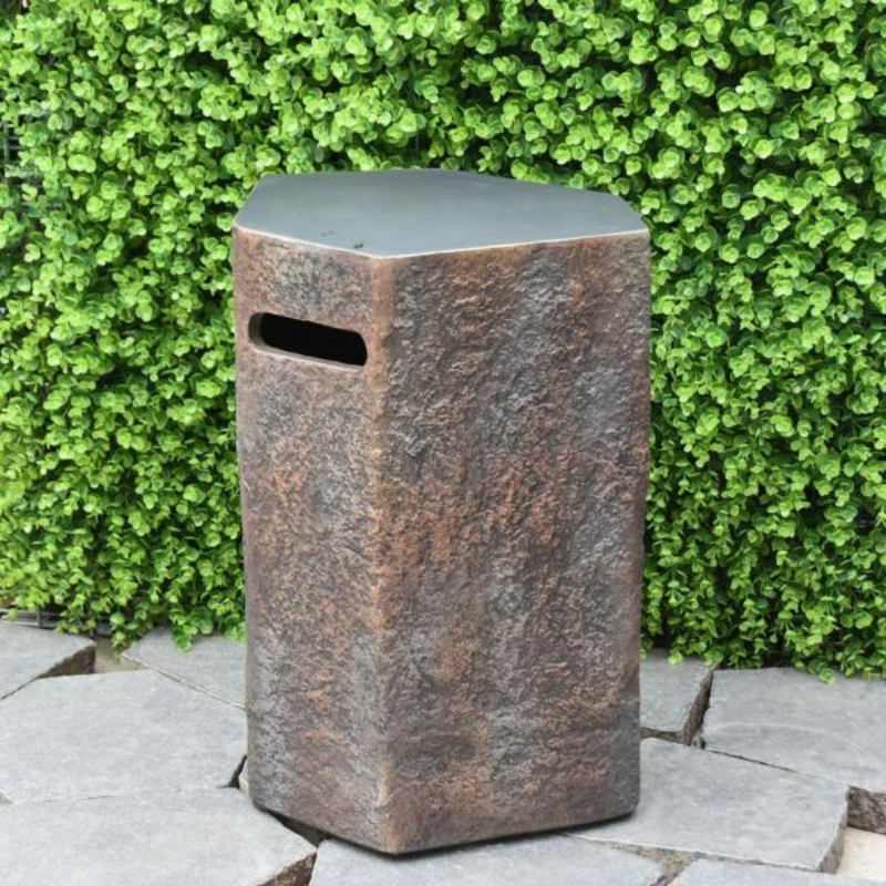 Elementi Columbia Tank Cover in a patio lifestyle