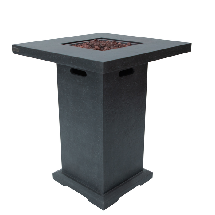 Elementi Montreal Bar Table – Travertine Finish (Light Grey or Dark Grey)