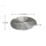 elementi 20.7" round stainless steel outdoor fire pit lid accessories protection OFG104-SS dimensions